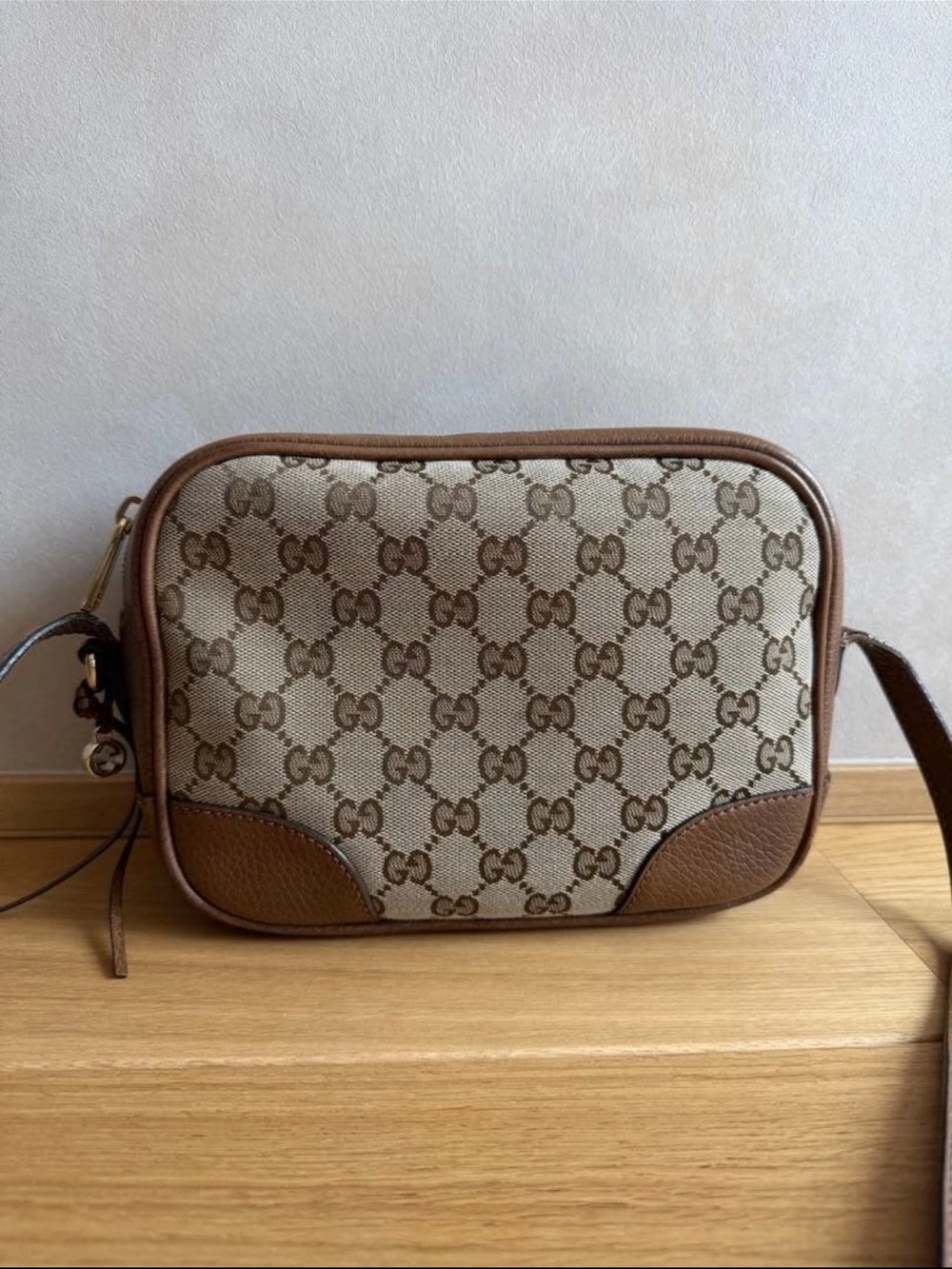 Gucci Brown GG Supreme Crossbody Bag